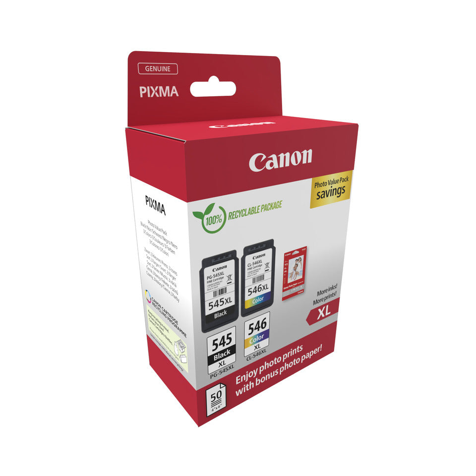 Value Pack PG-545XL/CL-546XL sw+3-fbg. CANON 8286B011