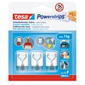 Metallhaken ablösbar Powerstrips® Small, 1kg, 3 Haken + 4 Strips, weiß TESA 57615-00003-00 TESA 57615-00003-00 Small 1kg