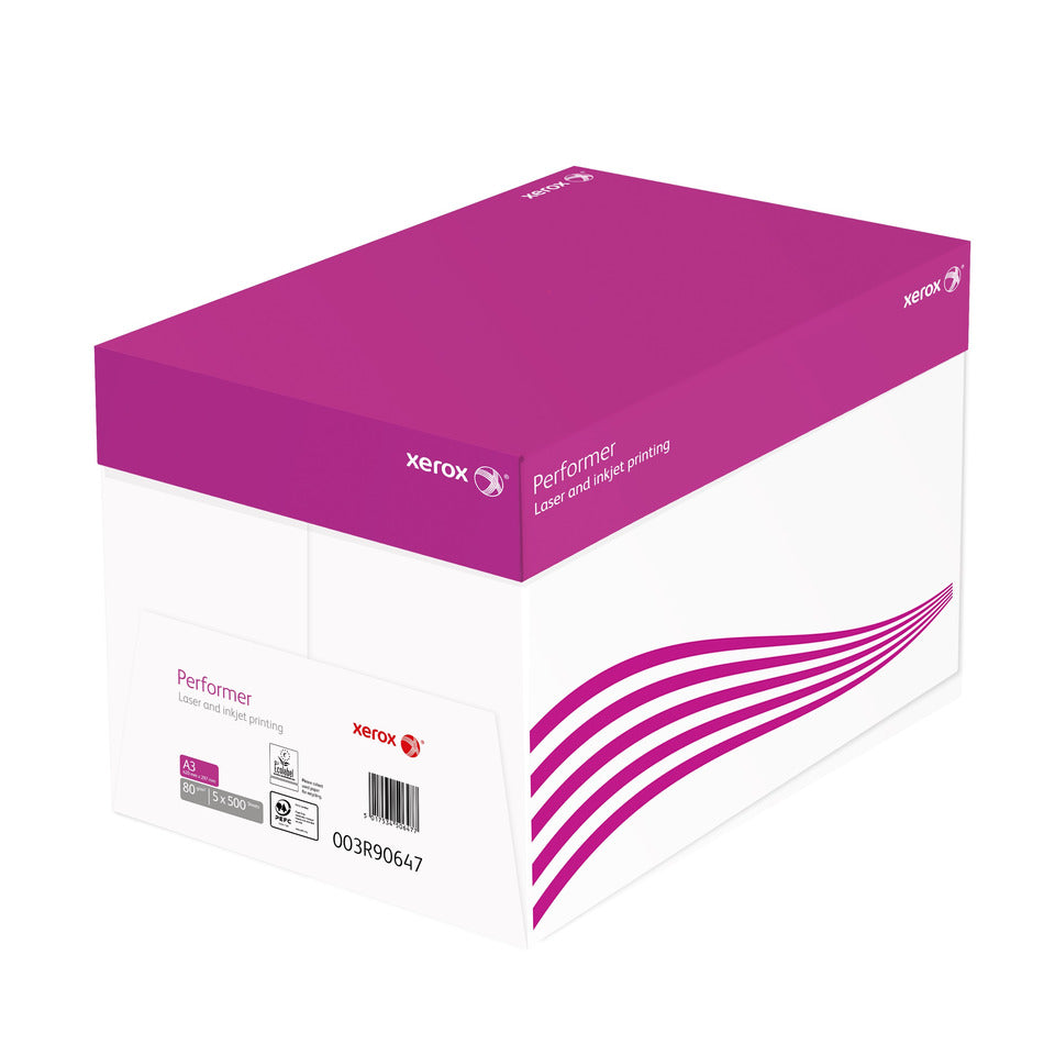 Kopierpapier Performer, A3, 80g/m², 500 Blatt, weiß XEROX 003R90569 XEROX 003R90569/003R90647 Performer