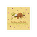Motivserviette Zoofreunde Faultier - Lass es dir gut gehen, 33 x 33 cm, 3-lagig FÜR DICH 130677 FÜR DICH 130677   Dess 33 cm 3 lagig