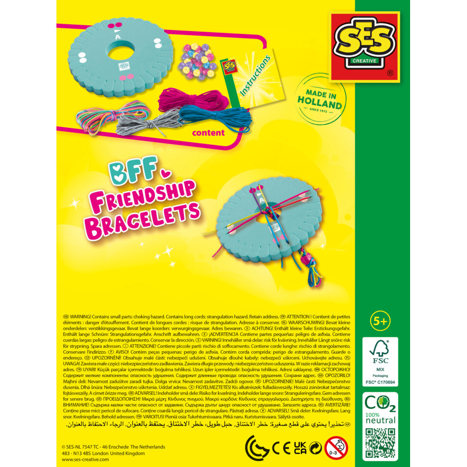 Bastelset BFF Freundschaftsarmbänder SES CREATIVE 14708