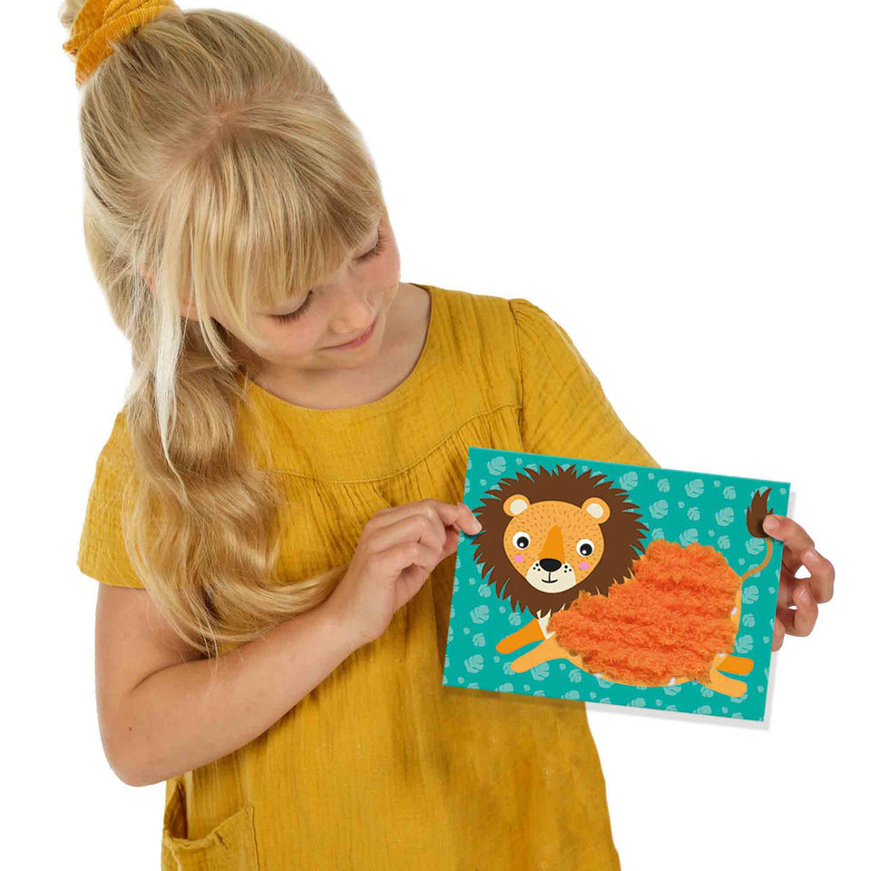Bastelset Flauschige Tiere sticken SES CREATIVE 14043