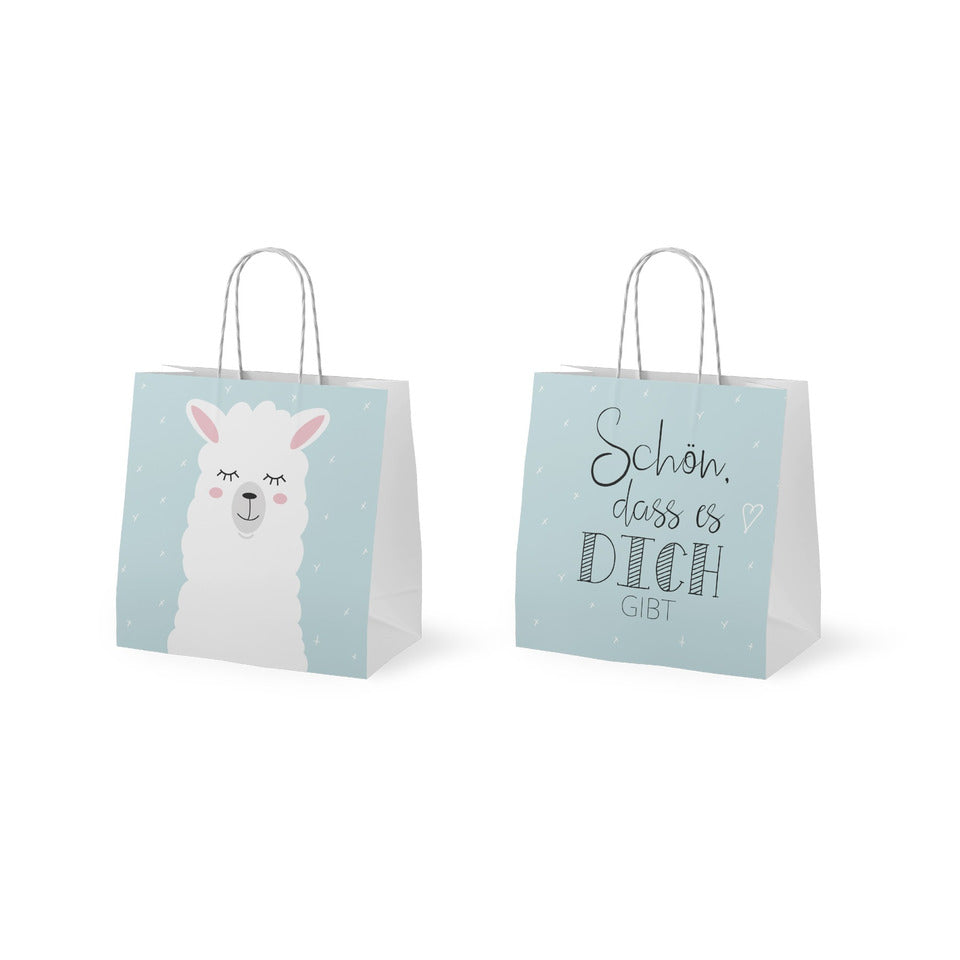Geschenktragetasche Zoofreunde Lama - Schön, dass es Dich gibt, 15 x 15 x 8 cm FÜR DICH 992673 FÜR DICH 992673 15x15x8cm Lama
