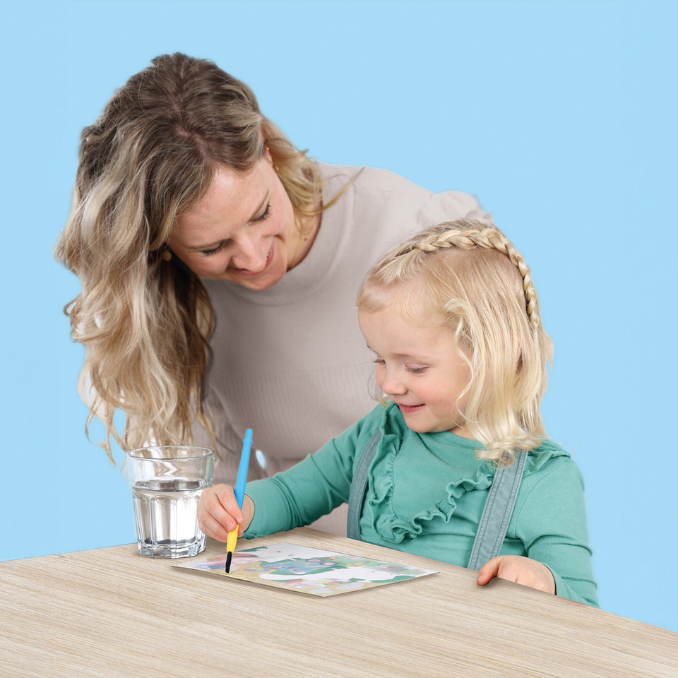 Bastelset Malen mit Wasser Safari inklusive Wasserstift SES CREATIVE 00131 SES Creative 00131 mit Wasserstift