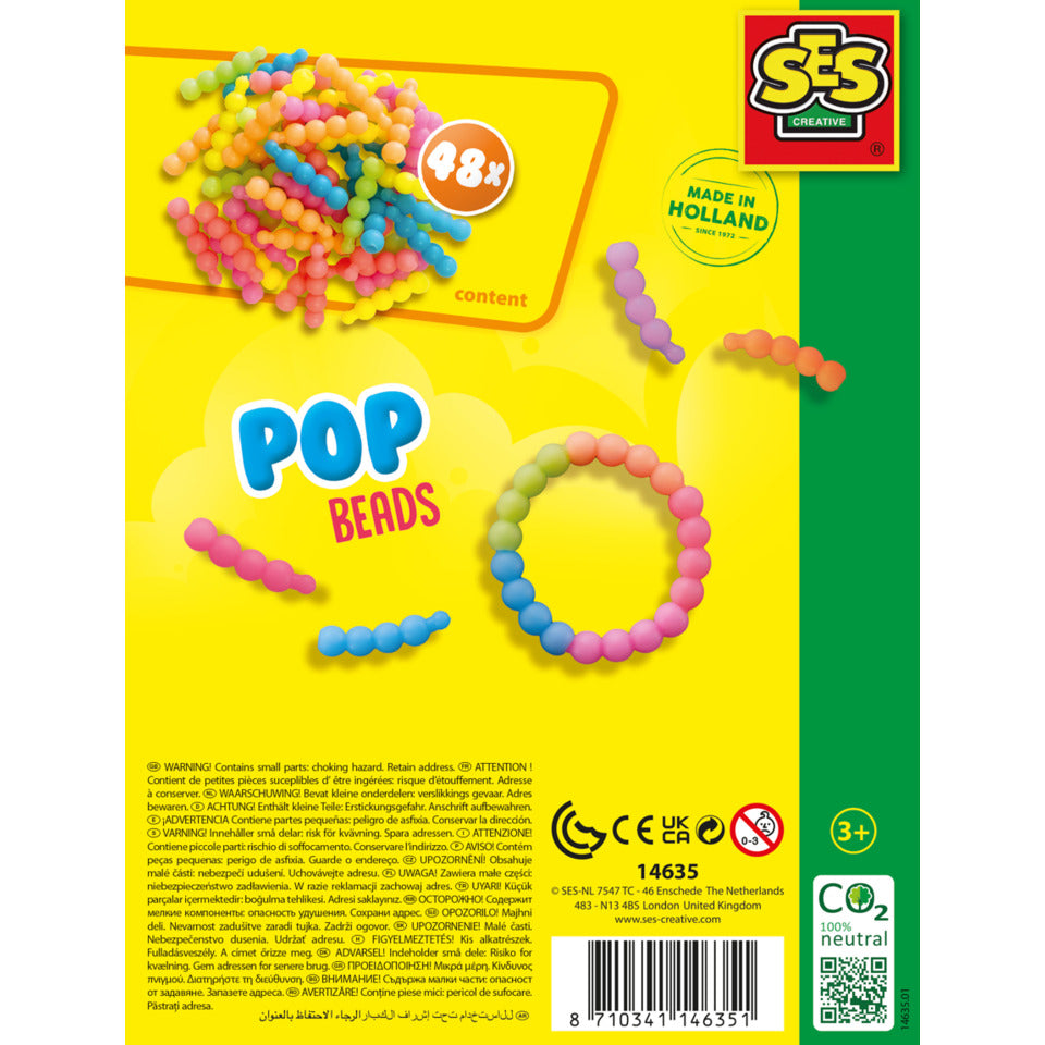 Bastelset Pop Perlen SES CREATIVE 14635