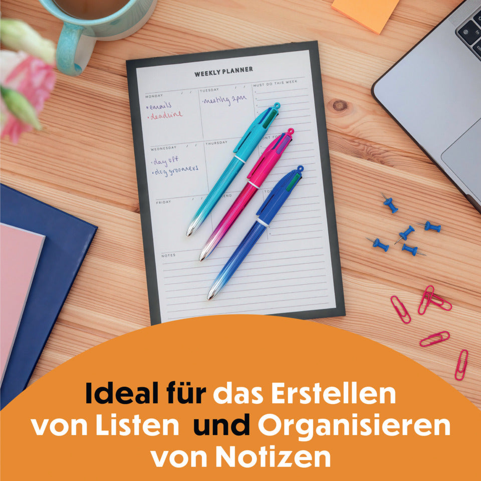 Display Vierfarbkugelschreiber 4 Colours® Smooth Gradient, 0,4mm BIC 524093 BIC 524093 Gradient im Display