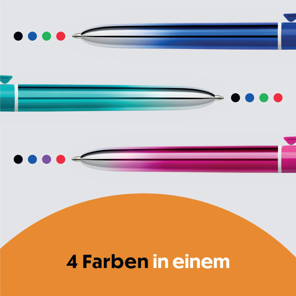 Display Vierfarbkugelschreiber 4 Colours® Smooth Gradient, 0,4mm BIC 524093 BIC 524093 Gradient im Display