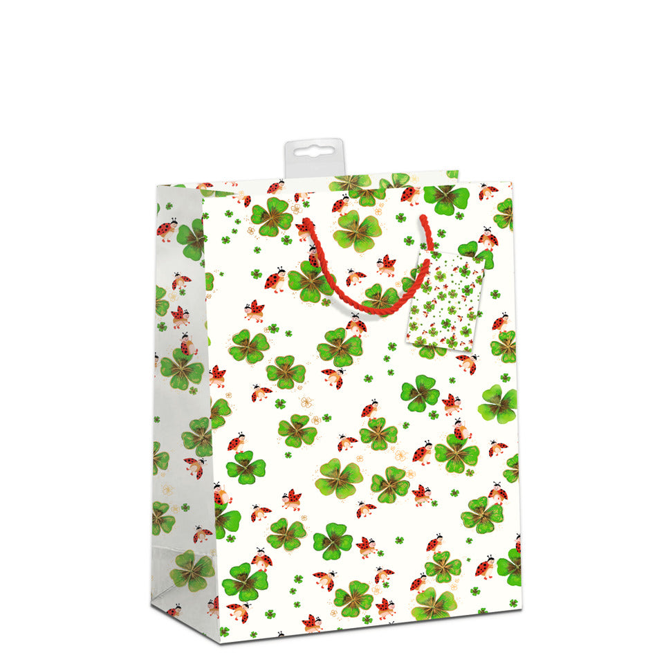 Geschenktragetasche Kleeblatt, 32 x 26 x 12 cm SKORPION 7549-0026-L SKORPION 7549-0026-L 32x26x12cm