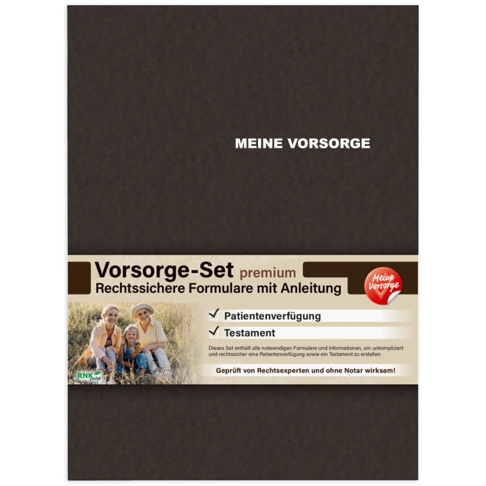 Vorsorge-Set - Patientenverfügung +Testament RNK 28992 RNK 28992 f. 1 Person
