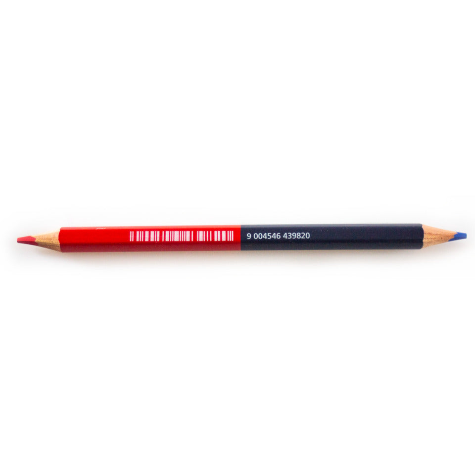 Farbstift-Silbenstift Jumbo Dickkern, Blister, rot/blau DONAU 3811101-04