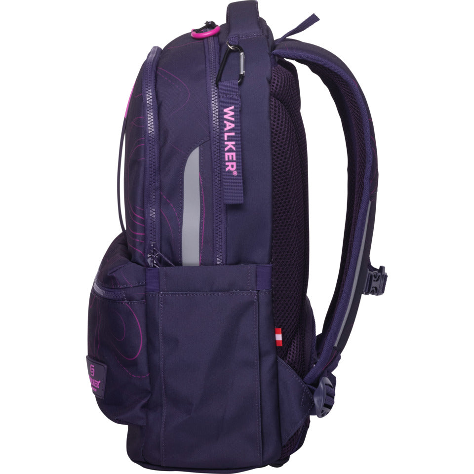 Schulrucksack Wizzard Rey, 46 x 31 x 20 cm, 30L, frequency purple WALKER 42625-474 WALKER 42625-474 30L purple