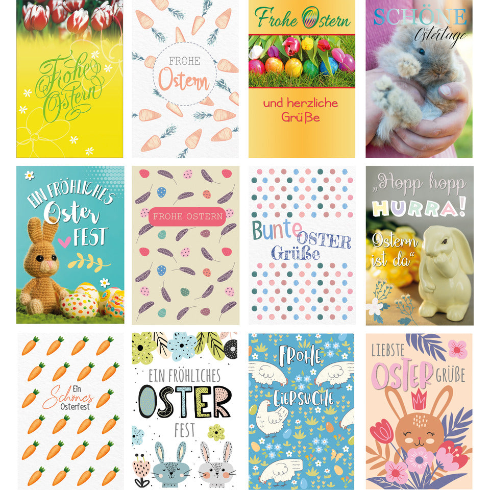 Osterkarte, 60er Box, sortiert PAPER STYLE 13-0160 PAPER STYLE 13-0160 i. Box