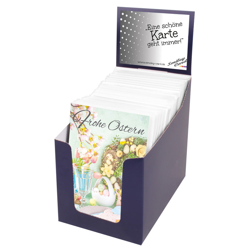 Osterkarte, 60er Box, sortiert PAPER STYLE 13-0160 PAPER STYLE 13-0160 i. Box