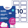 Namensetiketten, 80x50mm, 200 Stück, weiß/blau AVERY ZWECKFORM L4787-20 ZWECKFORM L4787-20  200St
