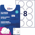 Namensetiketten, Ø65mm, 120g/m², 160 Stück, weiß AVERY ZWECKFORM L4881-20 AVERY ZWECKFORM L4881-20 rund
