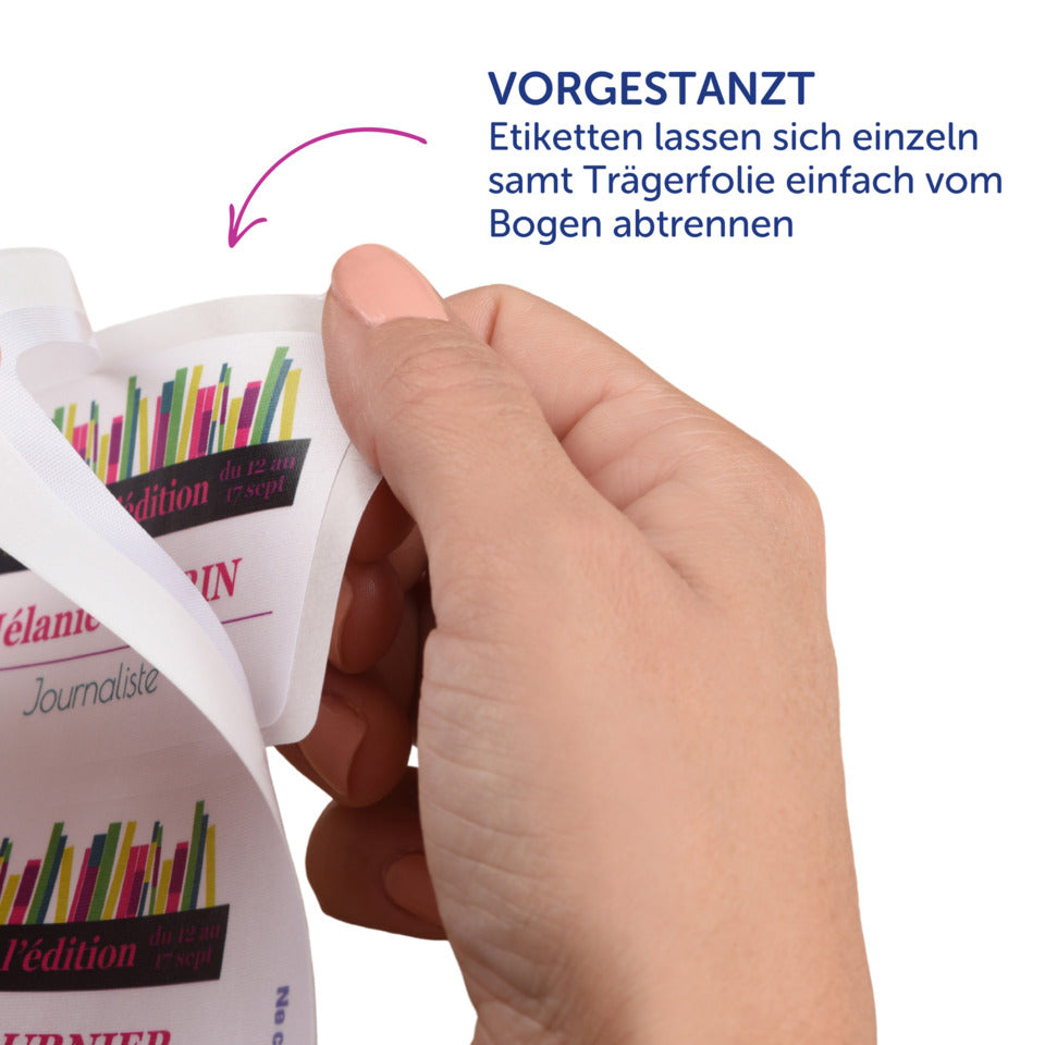 Namensetiketten, 63,5x29,6mm, 540 Stück, weiß AVERY ZWECKFORM L4784-20 ZWECKFORM L4784-20  m.Rd.540ST