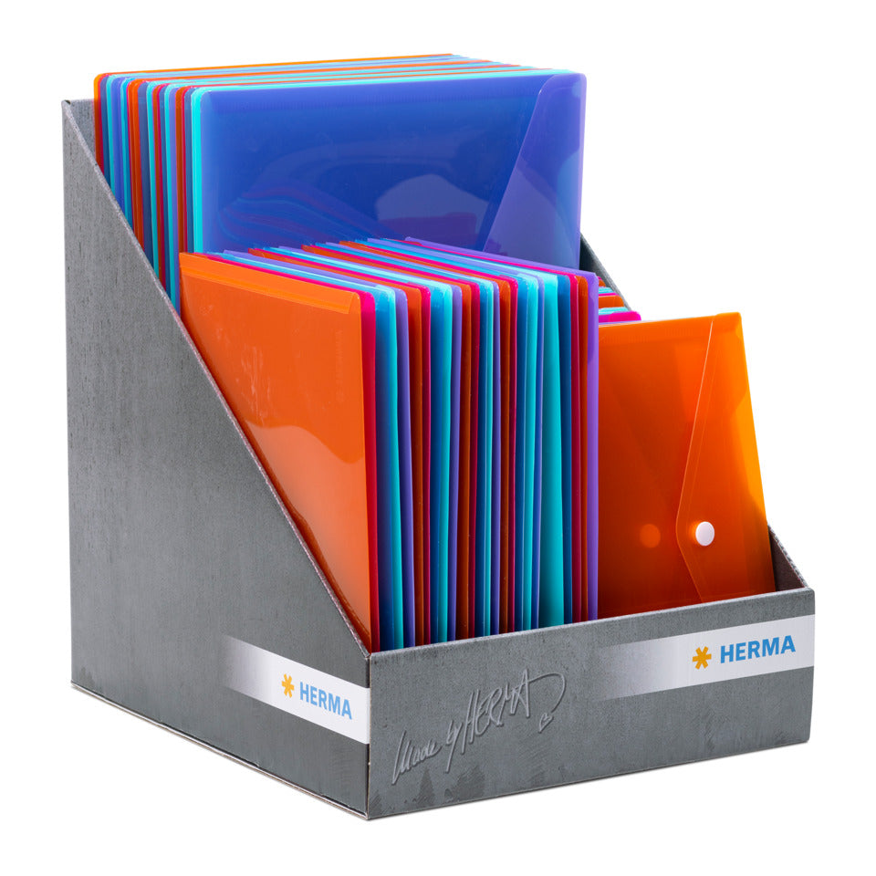 Warenpaket Brieftasche, PP, 75 Stück, bunt HERMA 20130