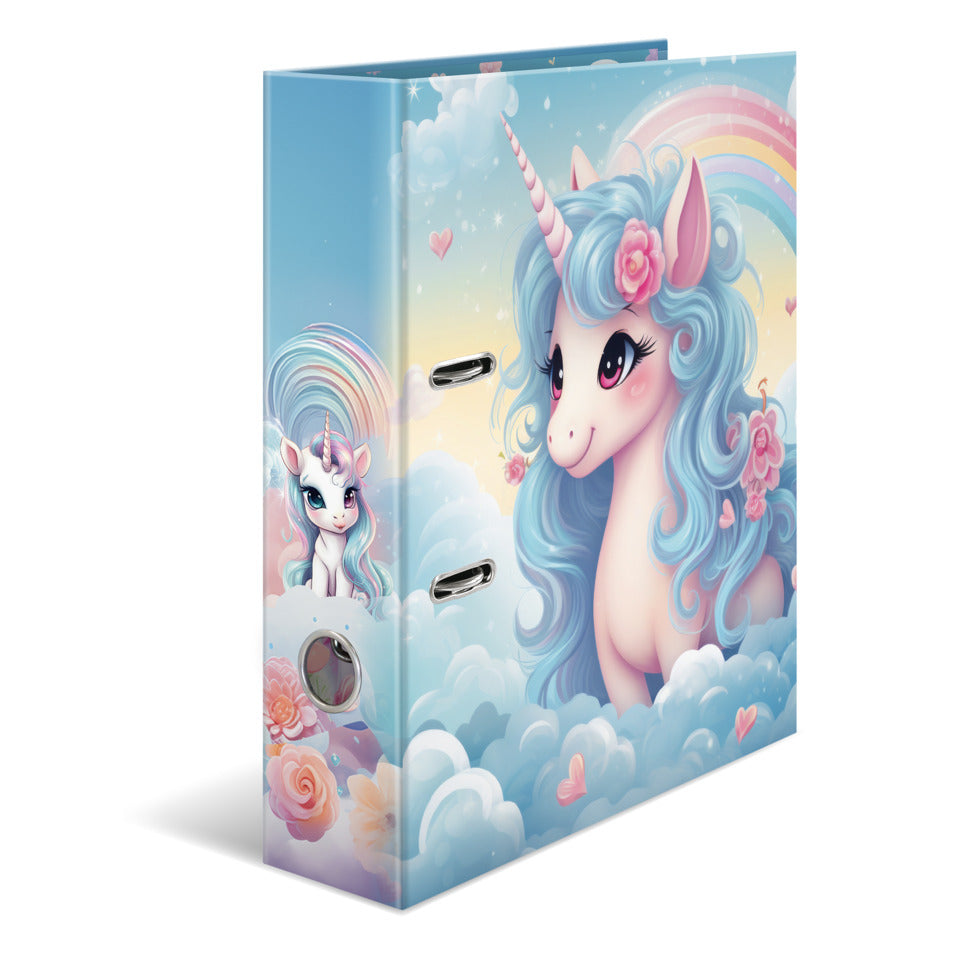 Ordner Happy Unicorns, A4, 70mm, Karton HERMA 20136