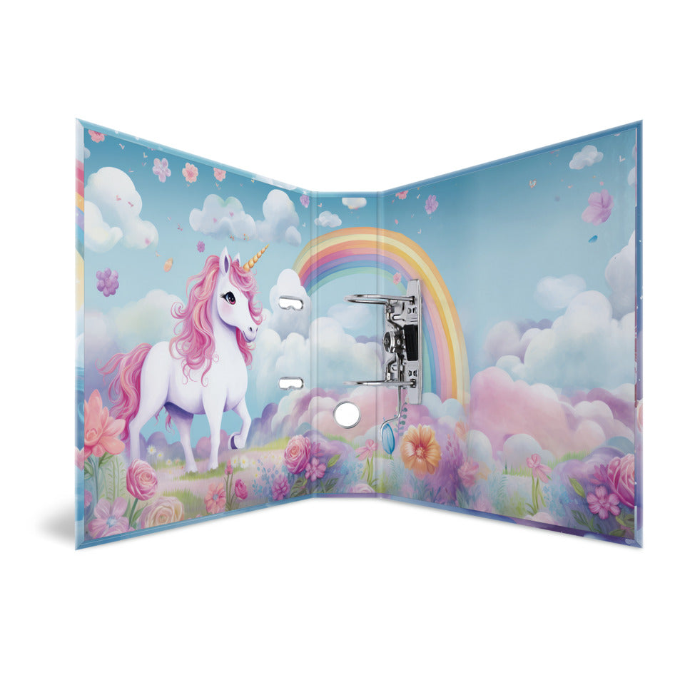 Ordner Happy Unicorns, A4, 70mm, Karton HERMA 20136