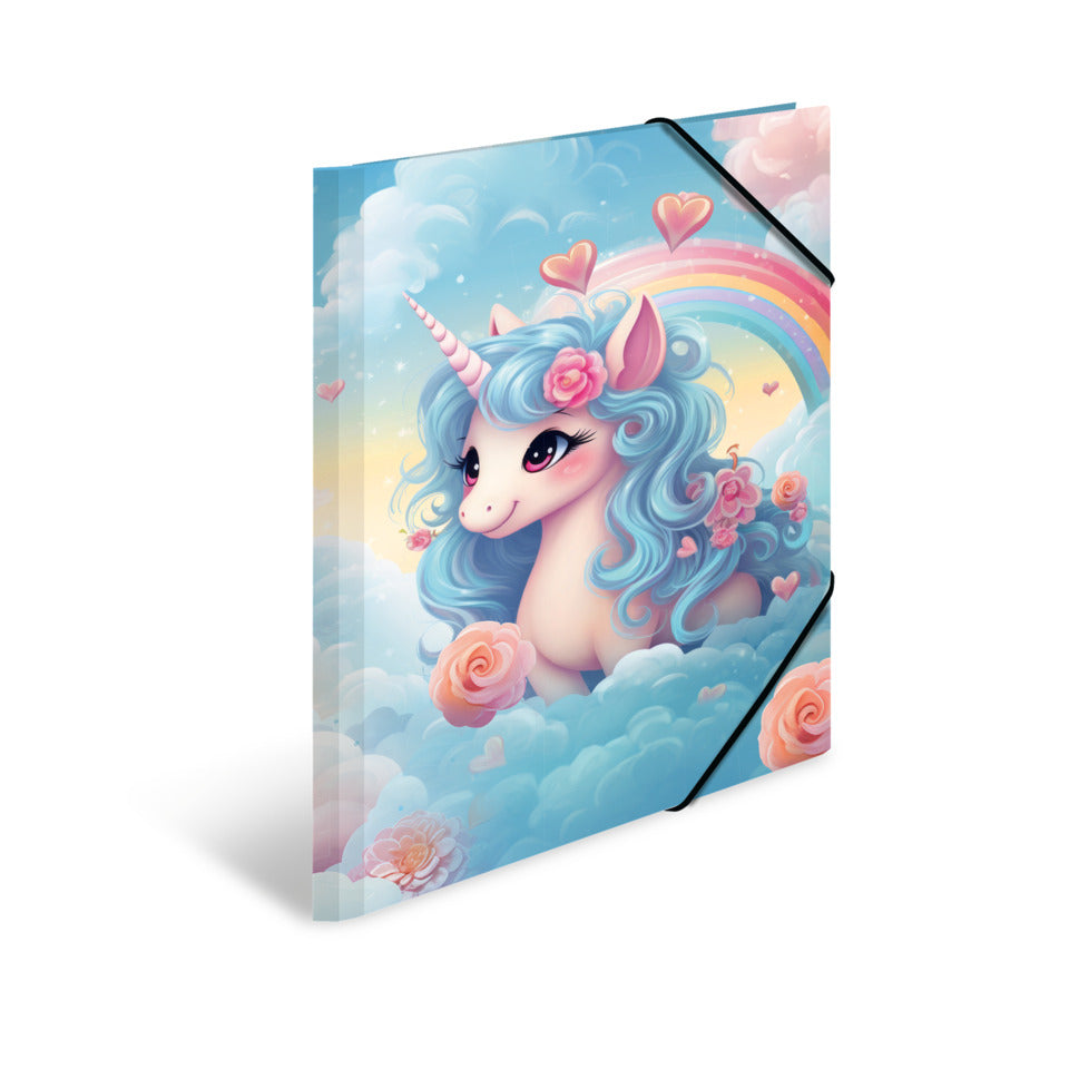 Sammelmappe Happy Unicorns, A3, Karton, bunt HERMA 20138