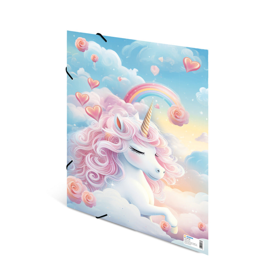 Sammelmappe Happy Unicorns, A3, Karton, bunt HERMA 20138