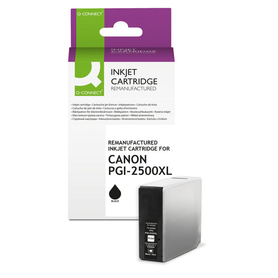 Inkjetpatrone ersetzt Canon PGI-2500XL, schwarz Q-CONNECT KF14269