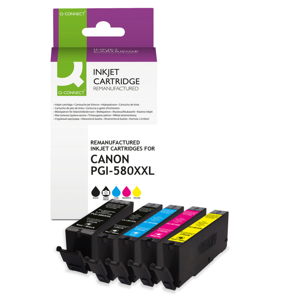 Inkjetpatrone ersetzt Canon 580XXL+581XXL Multipack Q-CONNECT KF14260