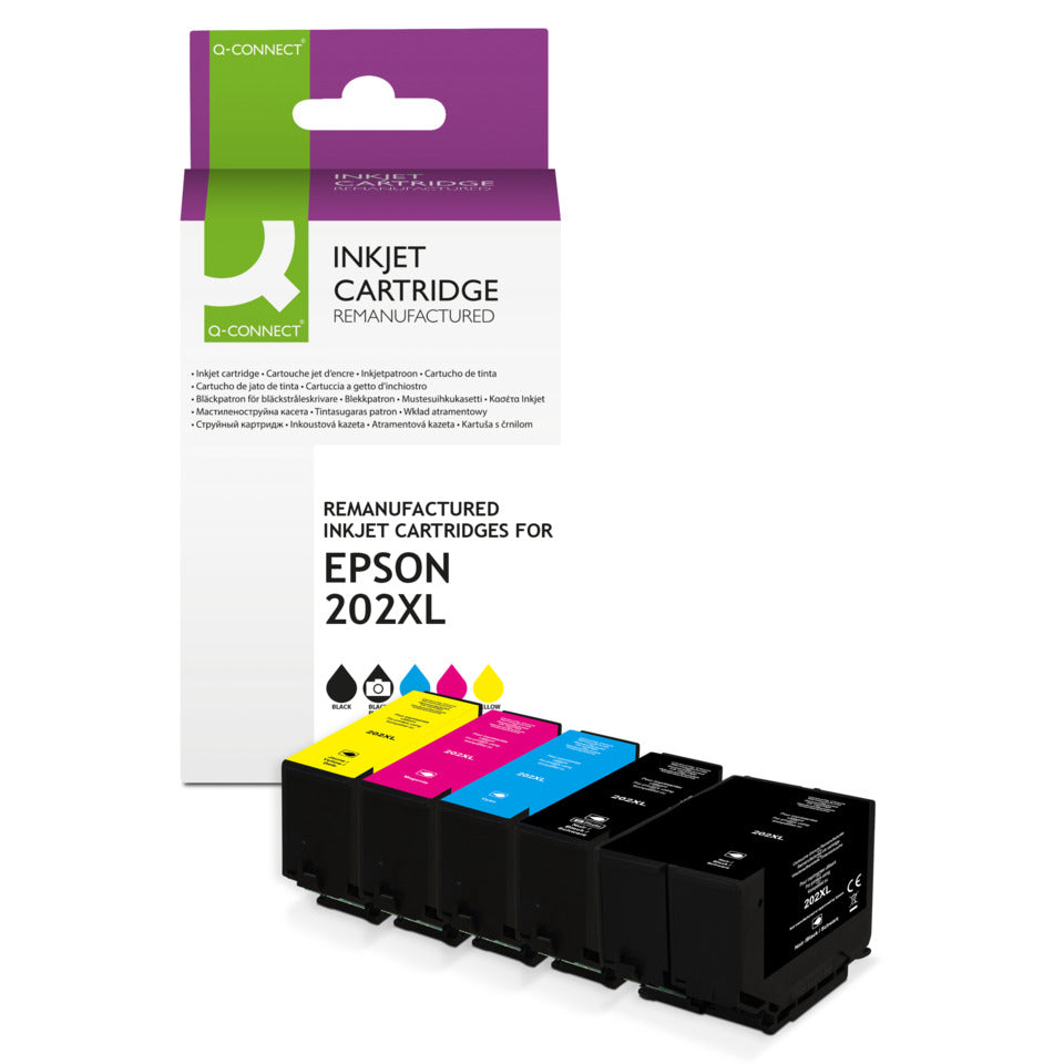 Inkjetpatrone ersetzt Epson 202XL Multipack Q-CONNECT KF14236