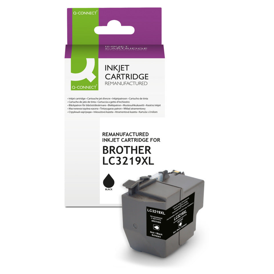 Inkjetpatrone ersetzt Brother LC3219XL, schwarz Q-CONNECT KF14253