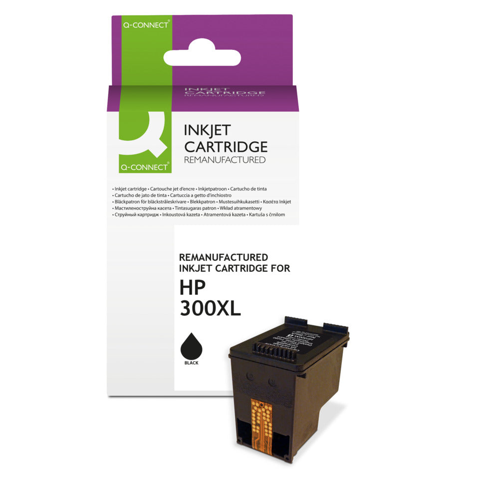 Inkjetpatrone ersetzt HP 300XL, schwarz Q-CONNECT KF13976