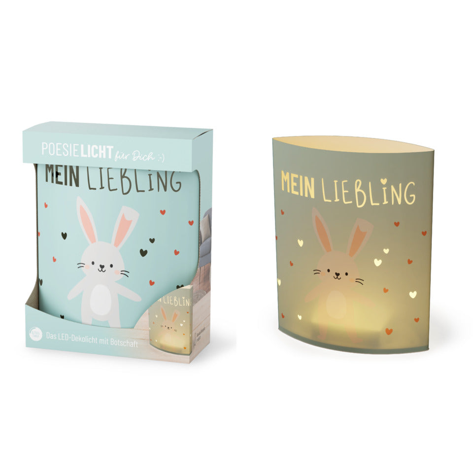 Poesielicht Kleine Lieblinge - Hase, 16 x 13 x 5 cm FÜR DICH 629382 FÜR DICH 629382 16x13x5cm