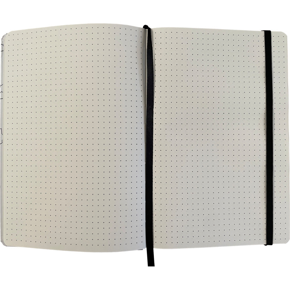 Notizbuch Panda A5, 48 Blatt, dotted ITOTAL XL1811