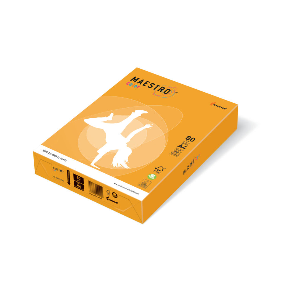 Kopierpapier Color Trend, A4, 80g/m², 500 Blatt, altgold MAESTRO COLOR 9417-AG10A80S