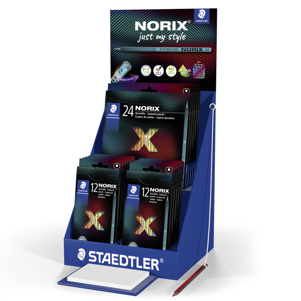 Thekendisplay Buntstift Norix, 25 Einzelteile, sortiert STAEDTLER 186 CA-1