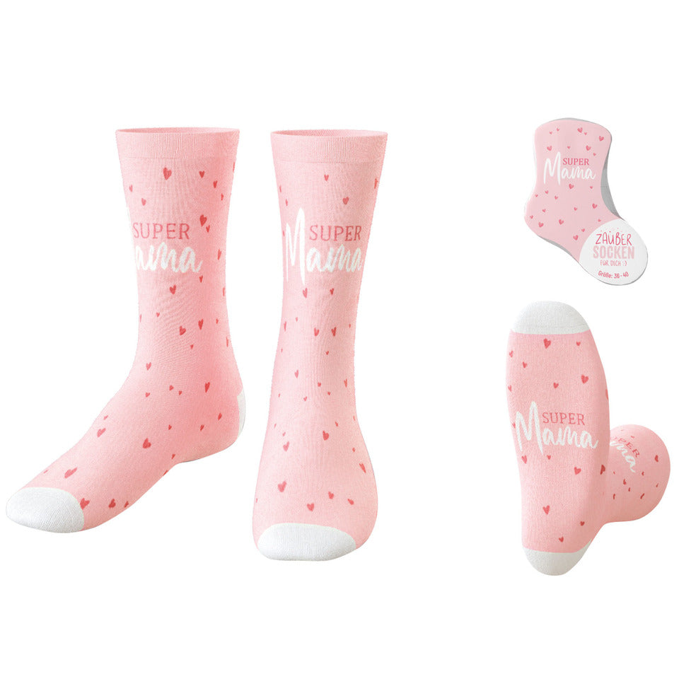 Zaubersocken Super Mama, Größe. 36 - 40 FÜR DICH 375736 FÜR DICH 375736 36-40