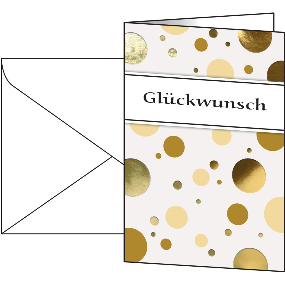 Design Karton Golden Bubble, 220g/m², 10+10 Stück SIGEL DS106 SIGEL DS106  220 g/m²