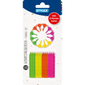 Geburtstagskerzen, 24er Karte STYLEX 10700 STYLEX 10700 farbig sort. 24 Kerzen