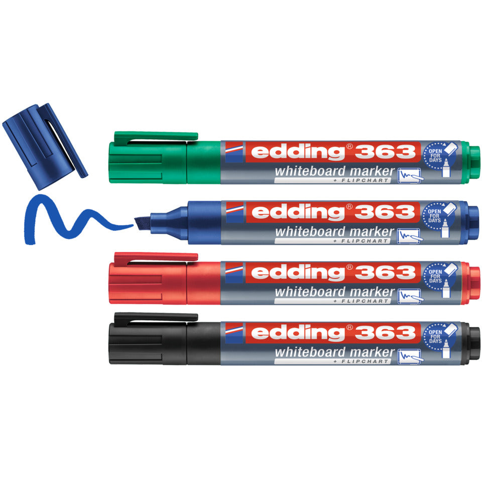 Whiteboardmarkeretui, 1-5 mm, 4 Stück, sortiert EDDING 4-363-4-2 EDDING 363-4-2