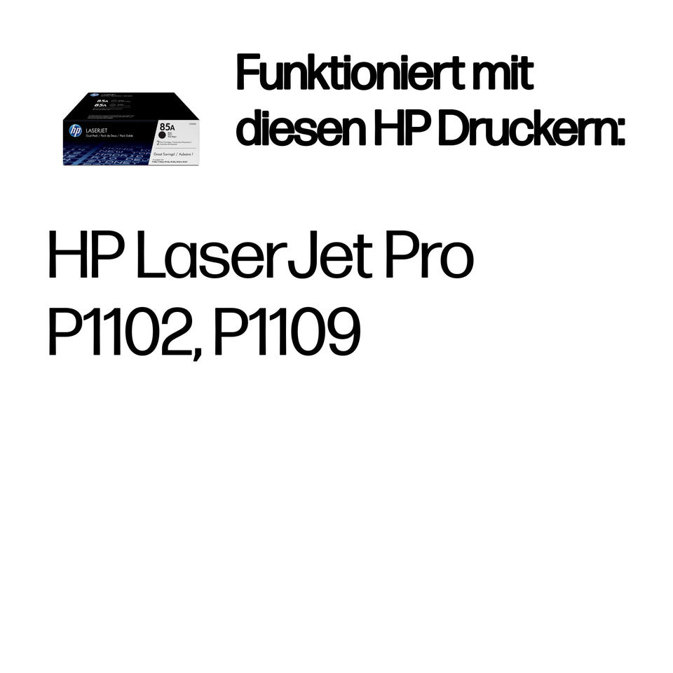 Lasertoner Nr. 85A, 2 x 1.600 Seiten, 2 Stück, schwarz HP CE285AD