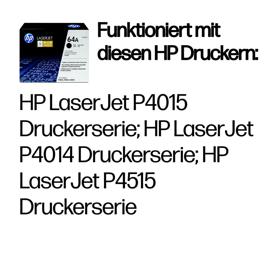 Lasertoner Nr. 64A, 10.000 Seiten, schwarz HP CC364A