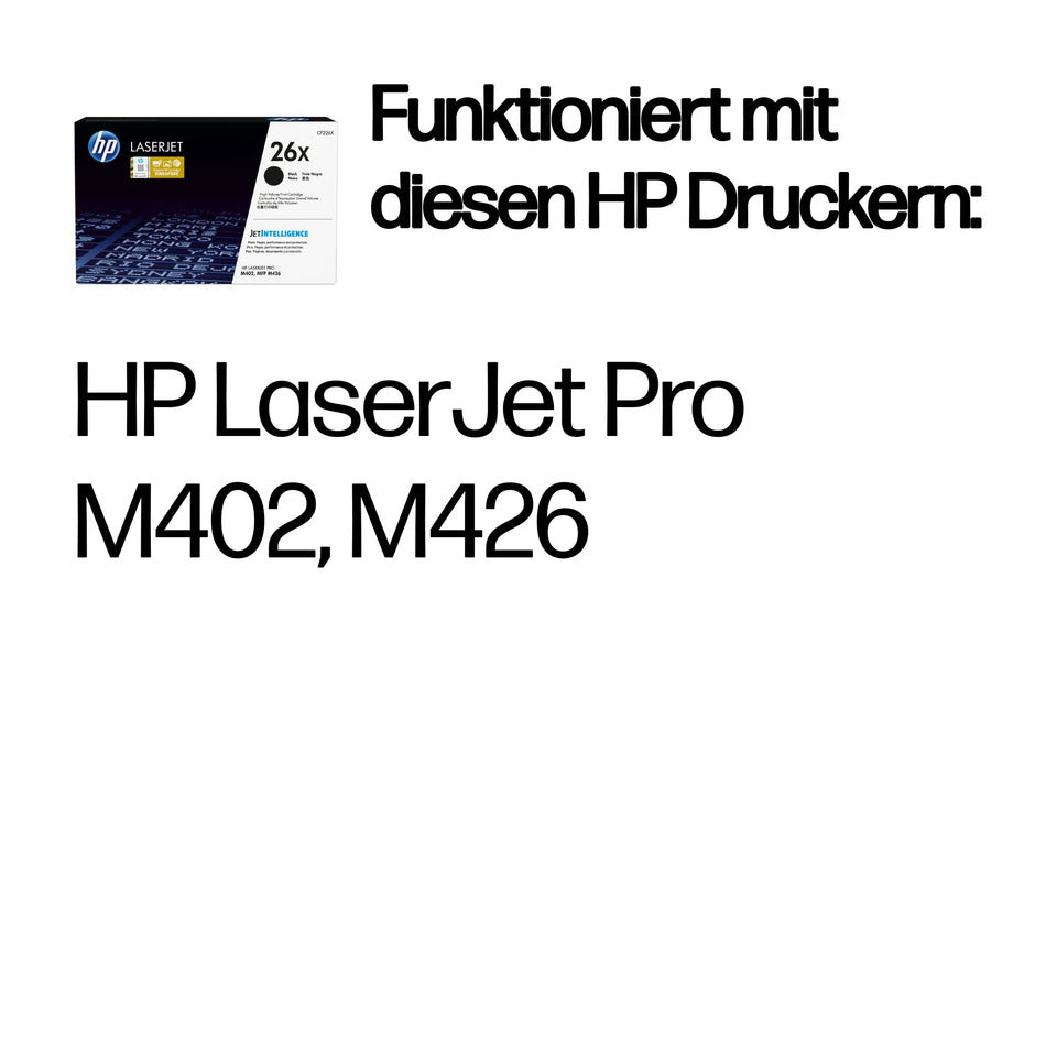 Lasertoner Nr. 26X, 9.000 Seiten, schwarz HP CF226X