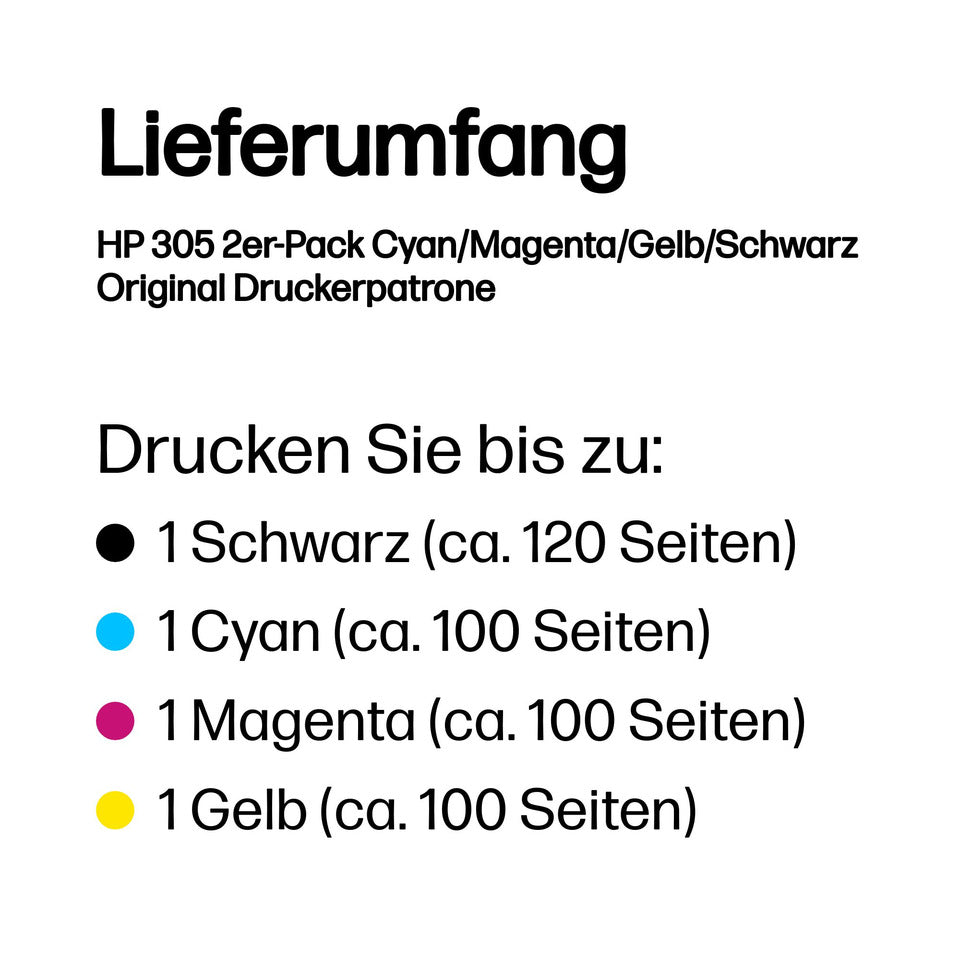 Combo Pack Nr.305 sw+3-fbg. HP 6ZD17AE