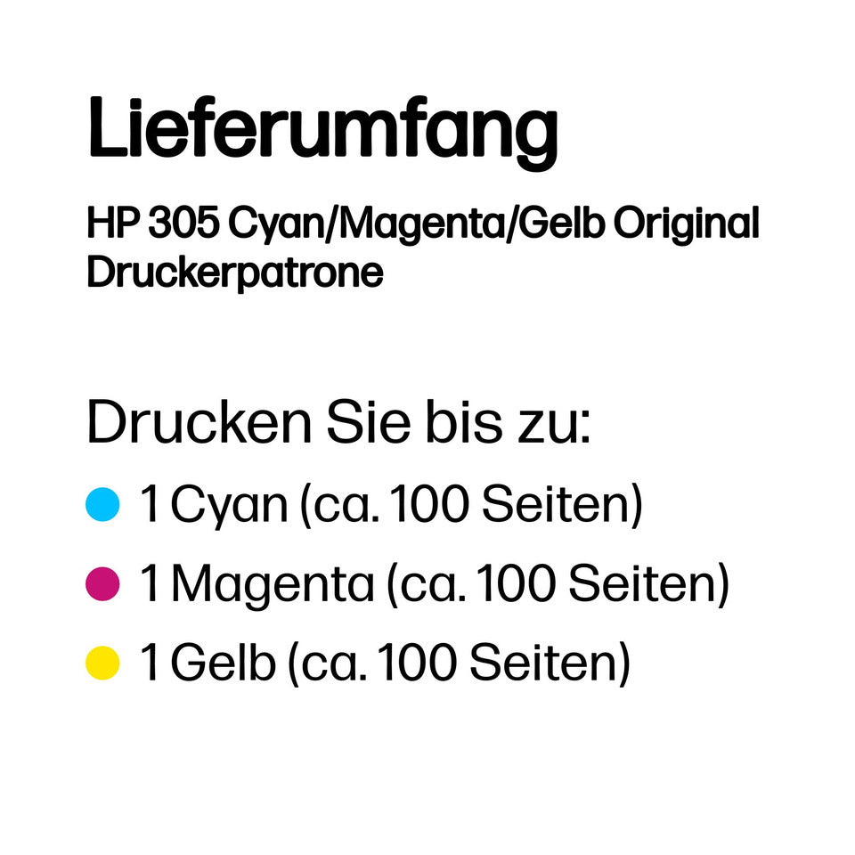 Inkjetpatrone Nr.305 3-farbig HP 3YM60AE