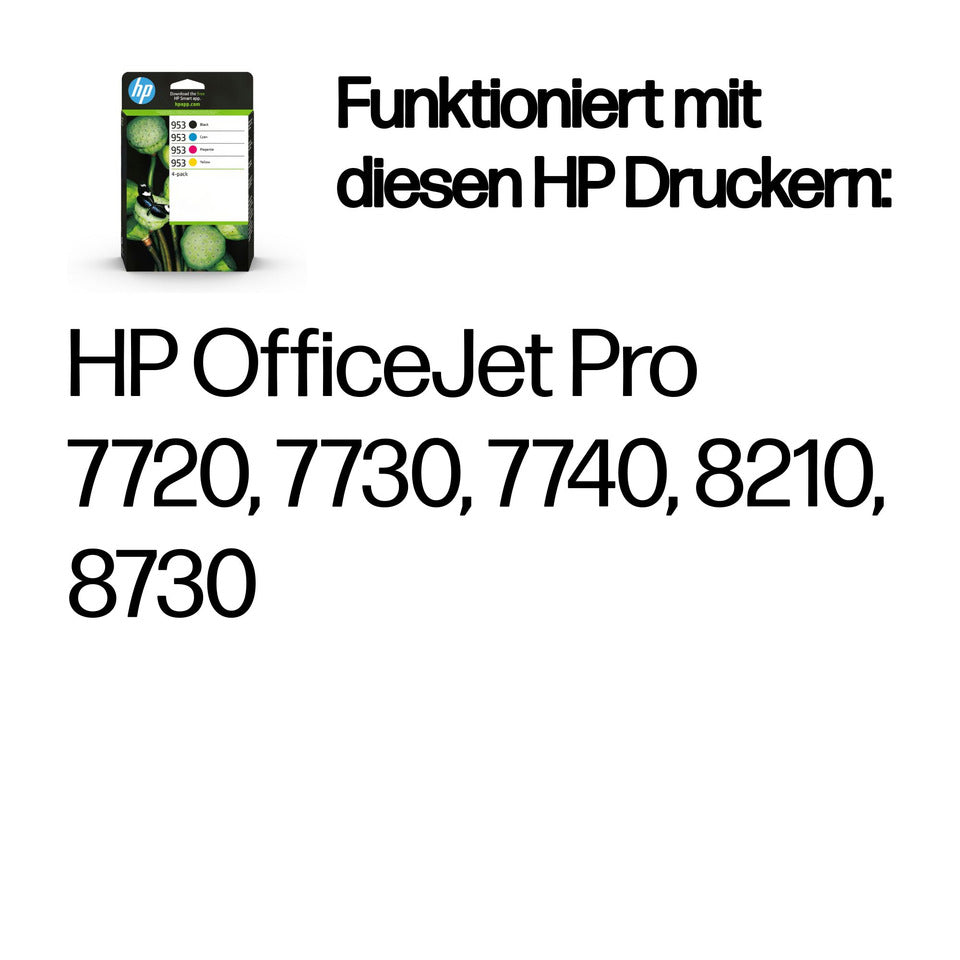 Value Kit Nr.953 schwarz, cyan, magenta, yellow HP 6ZC69AE