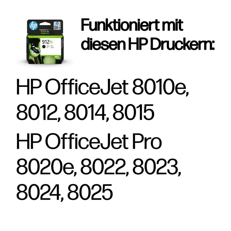 Inkjetpatrone Nr. 912XL schwarz HP 3YL84AE
