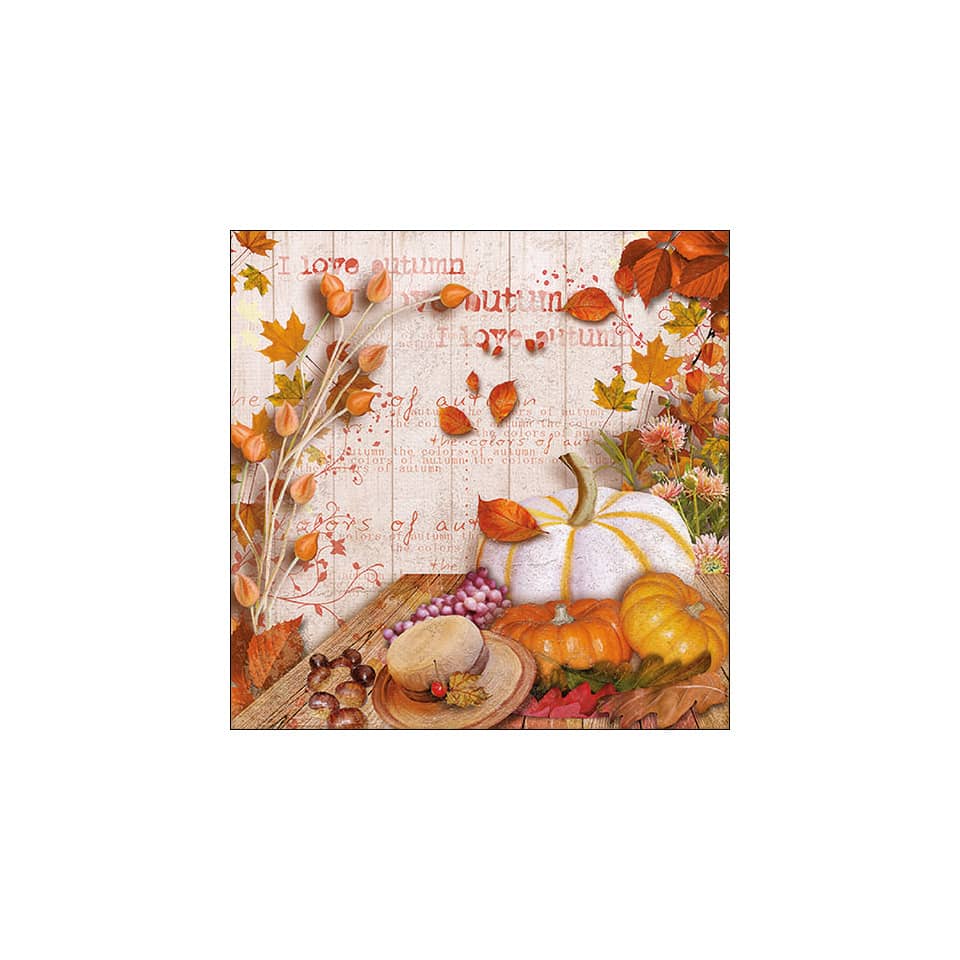 Motivserviette Farben des Herbstes, 33 x 33 cm, 3-lagig, 20 Stück AMBIENTE 13316835 AMBIENTE 13316835 20ST