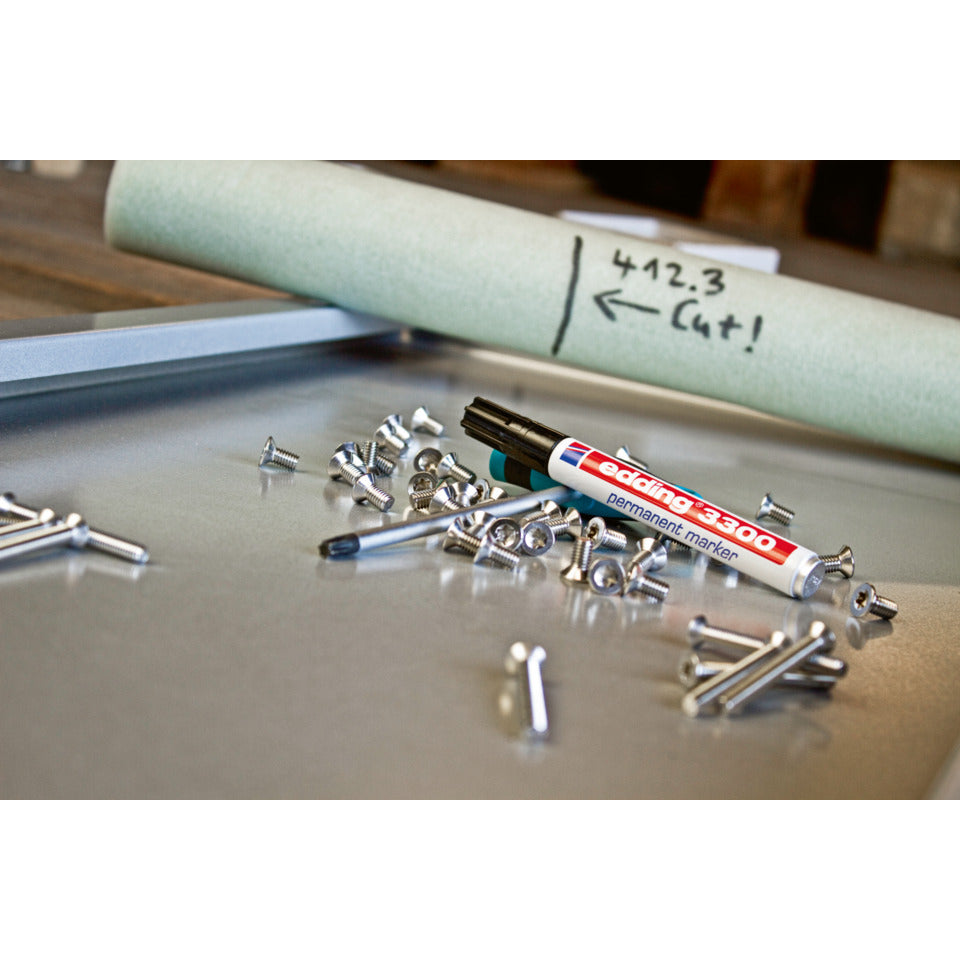 Permanentmarkeretui 1-5 mm 3300 4Stück sortiert EDDING 4-3300-4-2 EDDING 4-3300-4-2 Kartonetui
