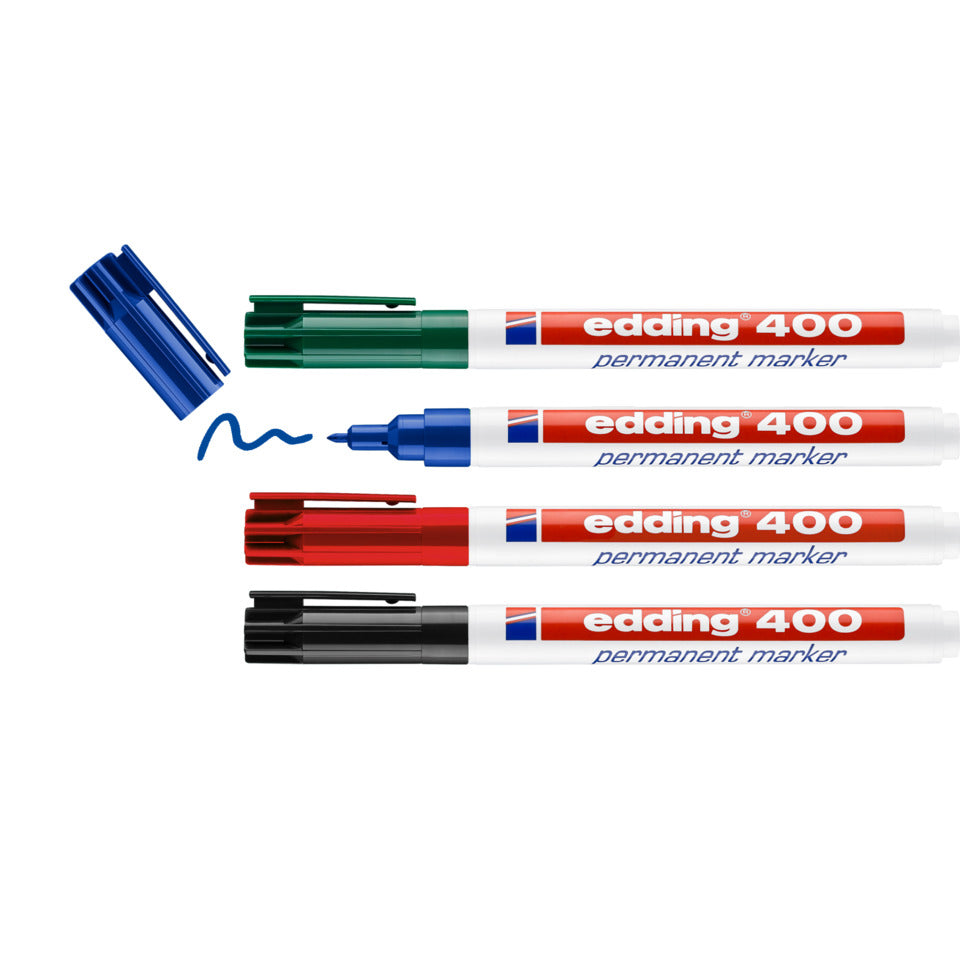 Permanentmarker 400, 1 mm, 4 Stück sortiert EDDING 400-4-2 EDDING 400-4-2 Kartonetui