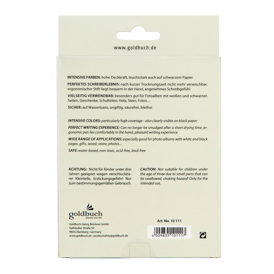 Acryl-Gelstift, 10 Stück GOLDBUCH 10 111 GOLDBUCH 10 111 10ST.