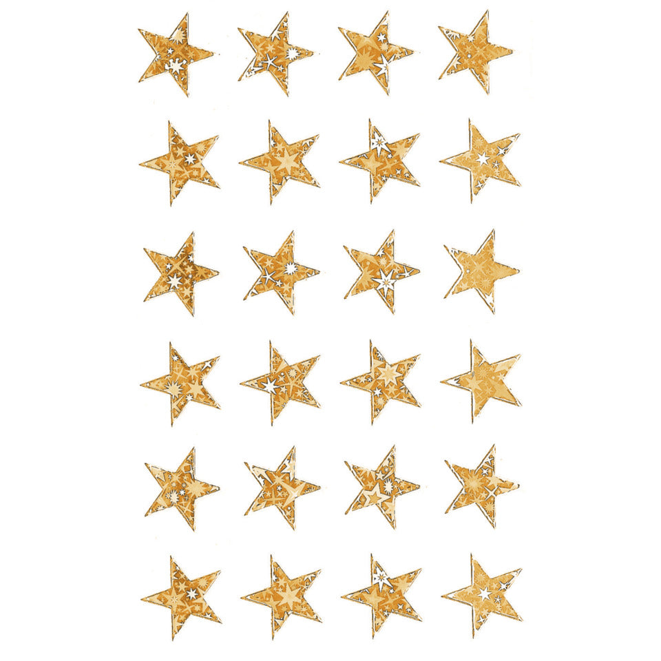 Weihnachtssticker Sterne, 15mm, 24 Stück, gold AVERY ZWECKFORM 52419 ZWECKFORM 52419 gold